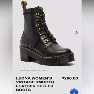 Dr Martens Black Leona Boots